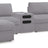 Modmax 5 Piece Sectional with Audio Console (Color: Granite)