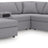 Modmax 6-Piece Sectional with Audio System and Chaise (Color: Granite, Sectional Orientation: Left Arm Facing)