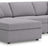 Modmax 3-Piece Sectional with Chaise (Color: Granite, Sectional Orientation: Left Arm Facing)