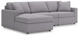 Modmax 3-Piece Sectional with Chaise (Color: Granite, Sectional Orientation: Left Arm Facing)