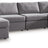 Modmax 4-Piece Sectional with Chaise (Color: Granite)