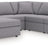 Modmax 5-Piece Sectional with Chaise (Color: Granite, Sectional Orientation: Left Arm Facing)