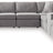 Modmax 8-Piece Sectional with Chaise (Color: Granite, Sectional Orientation: Left Arm Facing)