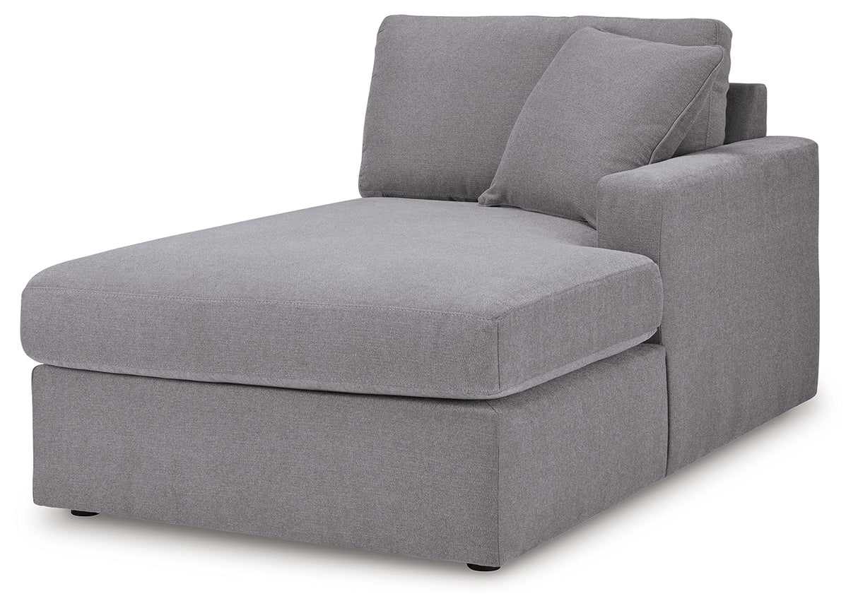 Modmax 8-Piece Sectional with Audio System and Chaise (Color: Granite, Sectional Orientation: Right Arm Facing)