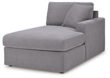 Modmax 5-Piece Sectional with Chaise (Color: Granite, Sectional Orientation: Right Arm Facing)