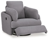 Modmax Swivel Glider Recliner (Color: Granite)