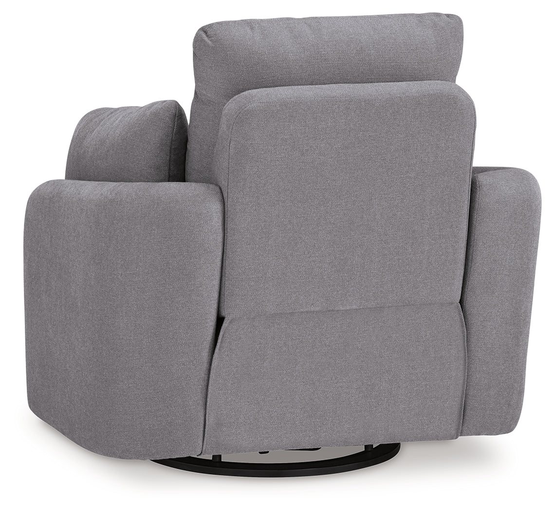 Modmax Swivel Glider Recliner (Color: Granite)