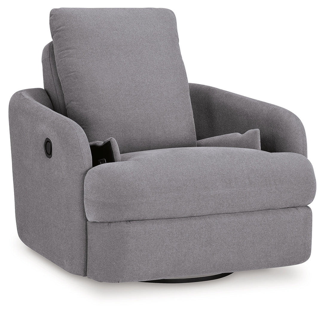 Modmax Swivel Glider Recliner (Color: Granite)