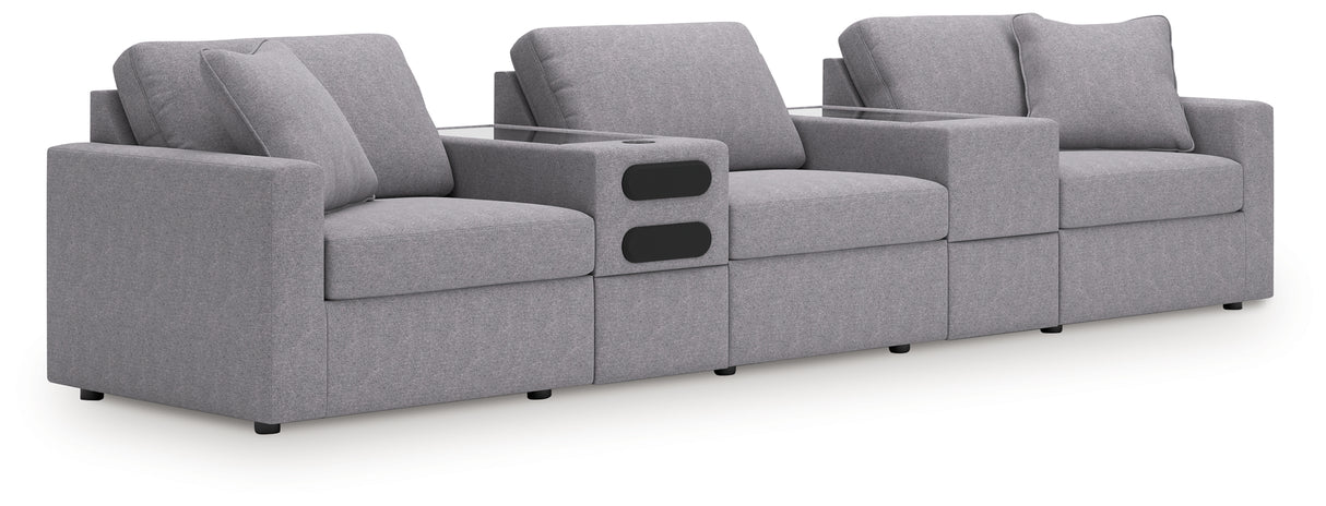 Modmax 5-Piece Sectional with Audio System (Color: Granite)