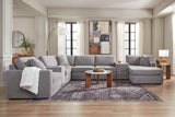 Modmax 8-Piece Sectional with Chaise (Color: Granite, Sectional Orientation: Right Arm Facing)