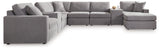 Modmax 8-Piece Sectional with Chaise (Color: Granite, Sectional Orientation: Right Arm Facing)