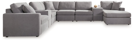 Modmax 8-Piece Sectional with Chaise (Color: Granite, Sectional Orientation: Right Arm Facing)