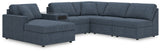 Modmax 6-Piece Sectional with Chaise (Color: Ink, Sectional Orientation: Left Arm Facing)