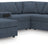 Modmax 6-Piece Sectional with Audio System and Chaise (Color: Ink, Sectional Orientation: Left Arm Facing)