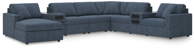 Modmax 8-Piece Sectional with Audio System and Chaise (Color: Ink, Sectional Orientation: Left Arm Facing)