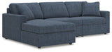 Modmax 3-Piece Sectional with Chaise (Color: Ink, Sectional Orientation: Left Arm Facing)