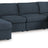 Modmax 4-Piece Sectional with Chaise (Color: Ink)