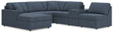 Modmax 6-Piece Sectional with Chaise (Color: Ink, Sectional Orientation: Left Arm Facing)