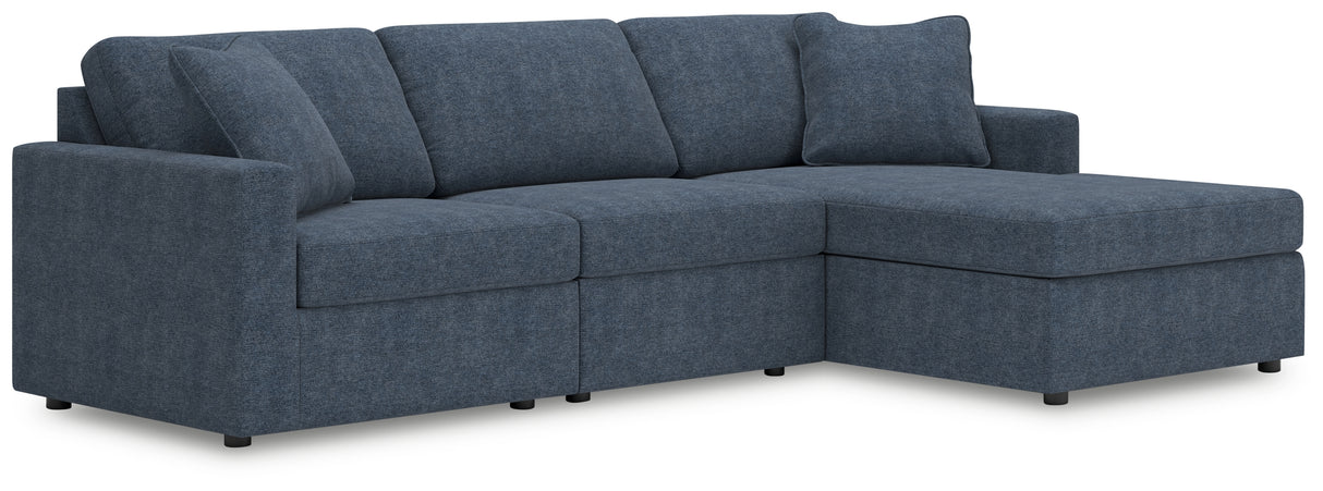 Modmax 3-Piece Sectional with Chaise (Color: Ink, Sectional Orientation: Right Arm Facing)
