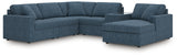 Modmax 6-Piece Sectional with Chaise (Color: Ink, Sectional Orientation: Right Arm Facing)