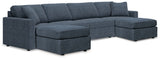 Modmax 6-Piece Sectional with Ottoman (Armless Chair, Armless Chair, Left-Arm Facing Corner Chair, Right-Arm Facing Corner Chair, Oversized Accent Ottoman, Oversized Accent Ottoman)