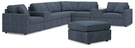 Modmax 9-Piece Sectional with Ottoman (Armless Chair, Armless Chair, Armless Chair, Console with Storage, Console with Storage, Left-Arm Facing Corner Chair, Right-Arm Facing Corner Chair, Wedge, Oversized Accent Ottoman)