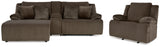 Top Tier 4-Piece Sofa and Recliner (Left-Arm Facing Press Back Chaise, Right-Arm Facing Recliner, Console with Storage, Recliner)