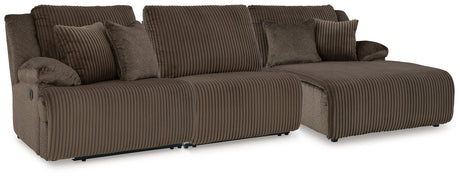 Top Tier 3-Piece Sofa Chaise Sectional (Configuration: 3-Piece (Top Tier Right-Arm Facing Press Back Chaise, Top Tier Armless Recliner, Top Tier Left-Arm Facing Recliner))