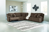 Top Tier 5-Piece Reclining Sectional (Color: Chocolate)
