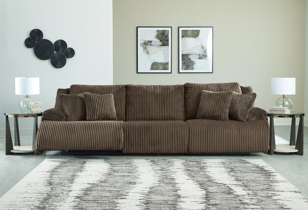 Top Tier 3-Piece Sectional Sofa (Color: Chocolate)