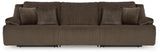 Top Tier 3-Piece Sectional Sofa (Color: Chocolate)