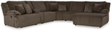 Top Tier 7-Piece Sectional with Recliner (Right-Arm Facing Press Back Chaise, Armless Recliner, Left-Arm Facing Recliner, Armless Chair, Console with Storage, Wedge, Recliner)