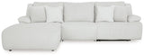 Top Tier 3-Piece Sectional Sofa Chaise (Color: Alloy)