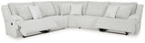 Top Tier 5-Piece Reclining Sectional (Color: Alloy)