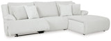 Top Tier 3-Piece Sectional Sofa Chaise (Color: Alloy)