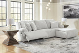 Top Tier 3-Piece Sectional Sofa Chaise (Color: Alloy)