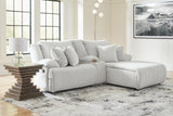 Top Tier 3-Piece Reclining Sectional Sofa with Chaise (Color: Alloy)