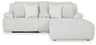 Top Tier 3-Piece Reclining Sectional Sofa with Chaise (Color: Alloy)