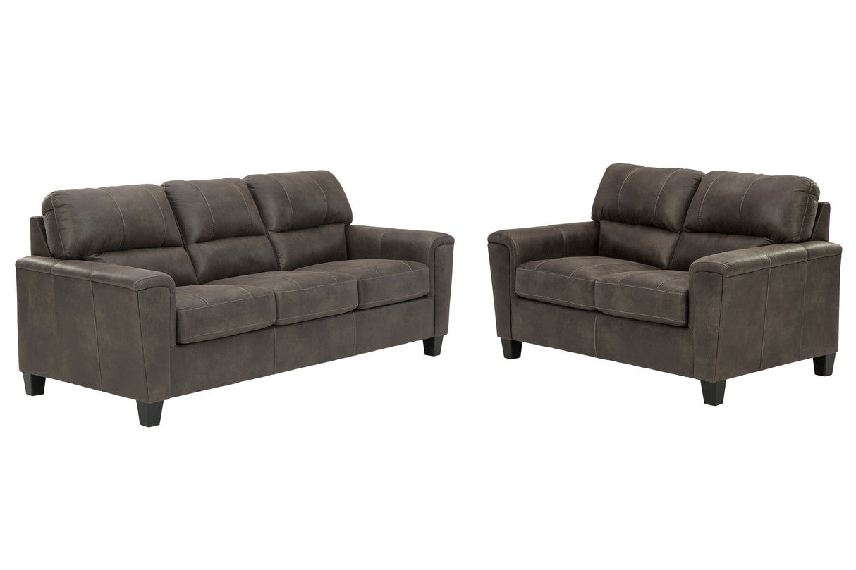 Navi 2-Piece Sofa and Loveseat (Sofa, Loveseat)