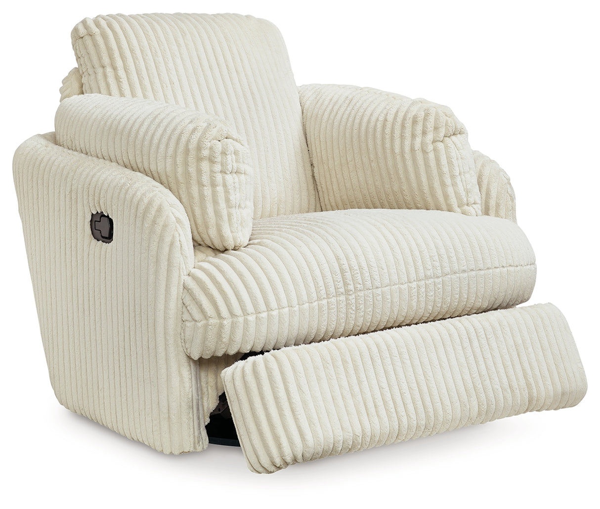Tie-Breaker Swivel Glider Recliner (Color: Ivory)