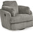 Tie-Breaker Swivel Glider Recliner (Color: Fog)