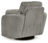 Tie-Breaker Swivel Glider Recliner (Color: Fog)