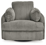 Tie-Breaker Swivel Glider Recliner (Color: Fog)