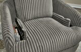 Tie-Breaker Swivel Glider Recliner (Color: Fog)