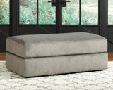 Soletren Oversized Ottoman (Variation Color: Ash)