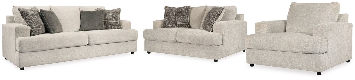 Soletren 3-Piece Sofa, Loveseat and Chair (Sofa, Loveseat, Oversized Chair)