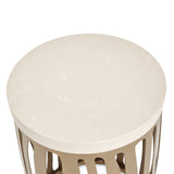 La Rachelle - Round Chairside Table - Chardonnay