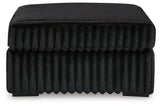 Midnight-Madness Oversized Accent Ottoman (Color: Onyx)