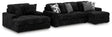 Midnight-Madness 2-Piece Sectional and Oversized Chaise