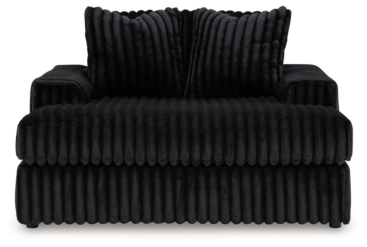 Midnight-Madness 2-Piece Sectional and Oversized Chaise